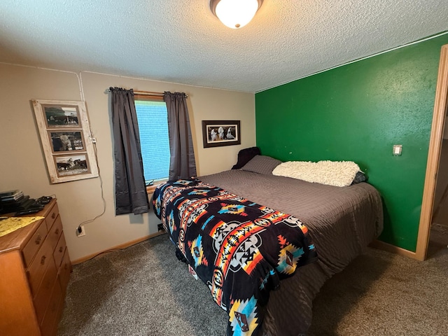 1865 180th St, Norman Twp, MN 56220 - bedroom with carpet and a textured ceiling