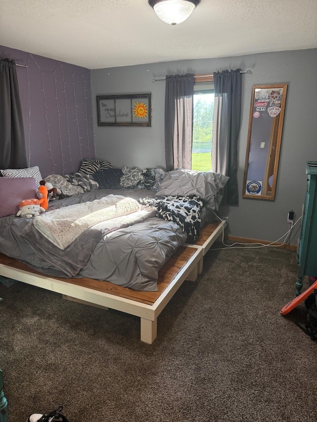 1865 180th St, Norman Twp, MN 56220 - bedroom featuring carpet and a textured ceiling