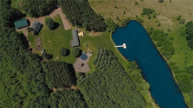 N5172 County Road O, Atlanta Twp, WI 54819 - aerial view of property and surrounding area with a large body of water