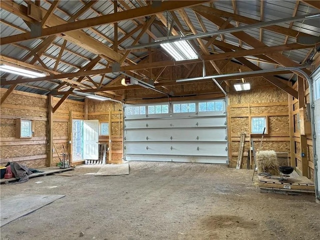 N5172 County Road O, Atlanta Twp, WI 54819 - garage with a garage door opener