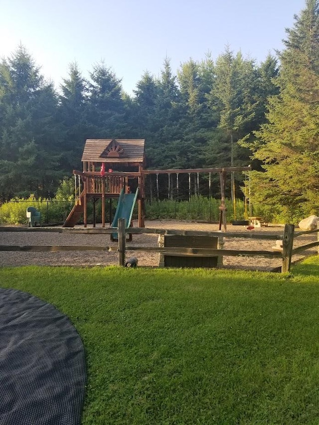 N5172 County Road O, Atlanta Twp, WI 54819 - community play area with a lawn