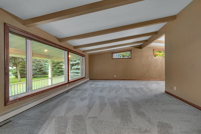 213 2nd St N, Cold Spring, MN 56320 - carpeted spare room with baseboards and baseboard heating