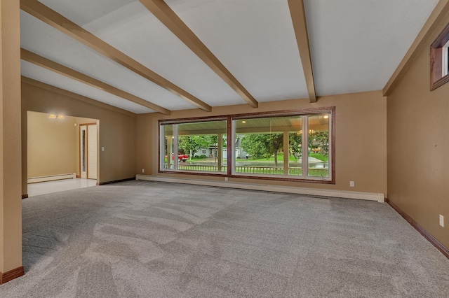 213 2nd St N, Cold Spring, MN 56320 - carpeted spare room with a baseboard heating unit and healthy amount of natural light