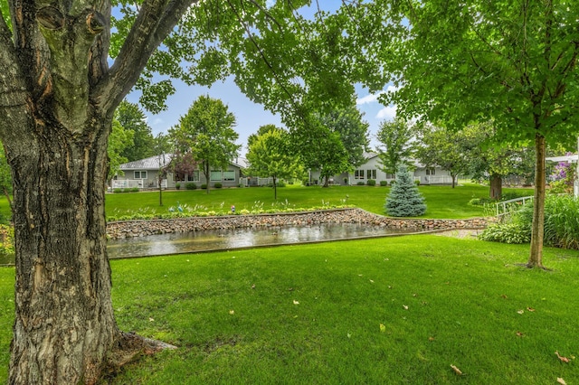 213 2nd St N, Cold Spring, MN 56320 - view of grassy yard with a water view