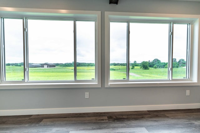 41565 Thunder Rd, Clitherall, MN 56524 - unfurnished room featuring baseboards and dark wood finished floors