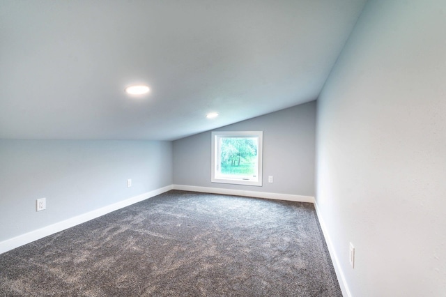 41565 Thunder Rd, Clitherall, MN 56524 - carpeted spare room featuring lofted ceiling and recessed lighting