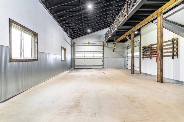41565 Thunder Rd, Clitherall, MN 56524 - garage featuring a wainscoted wall