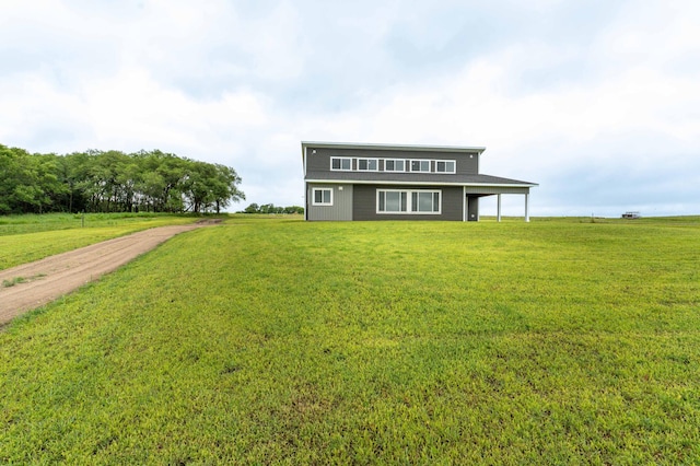 41565 Thunder Rd, Clitherall, MN 56524 - view of front of home featuring a front lawn and dirt driveway