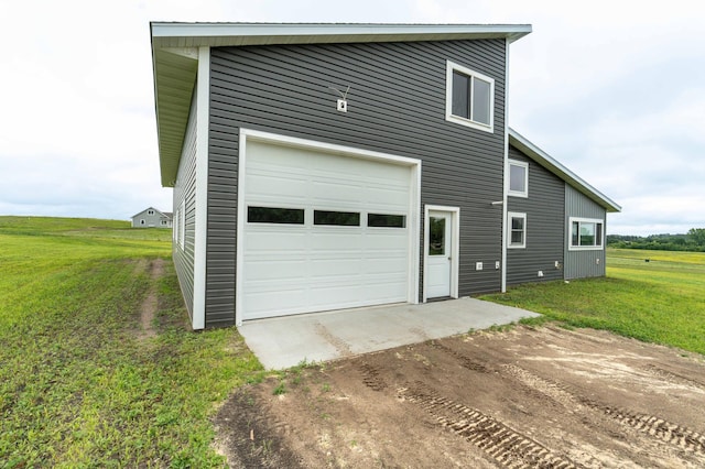 41565 Thunder Rd, Clitherall, MN 56524 - garage with dirt driveway