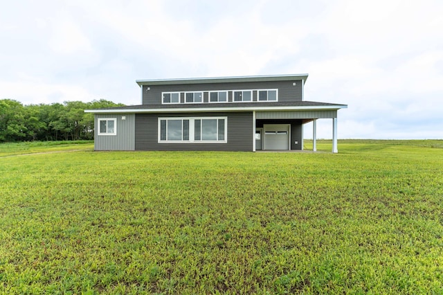 41565 Thunder Rd, Clitherall, MN 56524 - back of house featuring a lawn