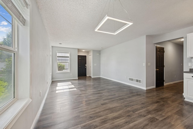 12651 8th Ave S, Zimmerman, MN 55398 - empty room featuring a textured ceiling and dark wood-type flooring