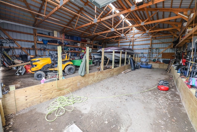 915 Darling Dr NW, Alexandria, MN 56308 - garage with metal wall