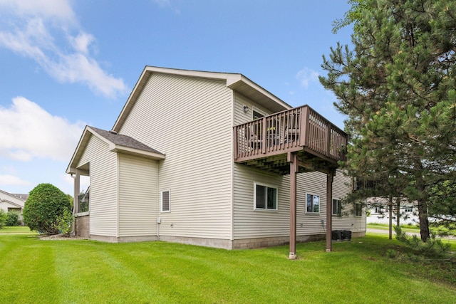 1807 Lachman Ave NE, Saint Michael, MN 55376 - rear view of property featuring a yard and a deck