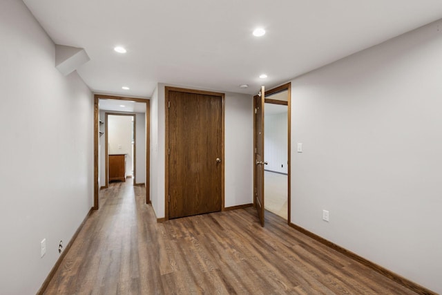 6205 Saint Albans Cir, Edina, MN 55439 - unfurnished bedroom with recessed lighting, wood finished floors, and a closet