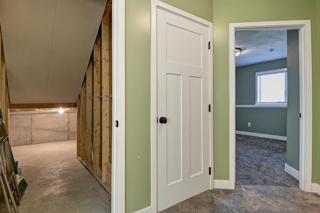 38391 Hunters Ridge Trl, North Branch, MN 55056 - corridor with carpet floors and baseboards
