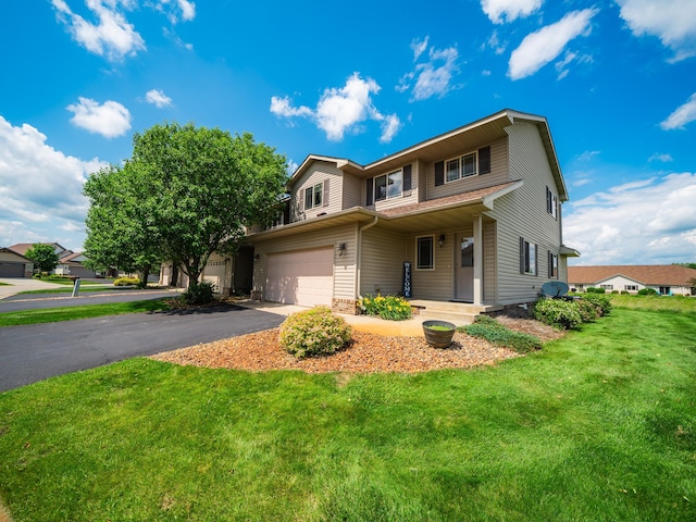 519 Graceview Loop, Saint Joseph, MN 56374 - traditional home featuring a garage, a front lawn, and driveway