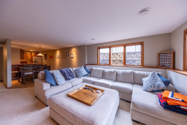 1100 27th St SW, Austin, MN 55912 - living room featuring light colored carpet