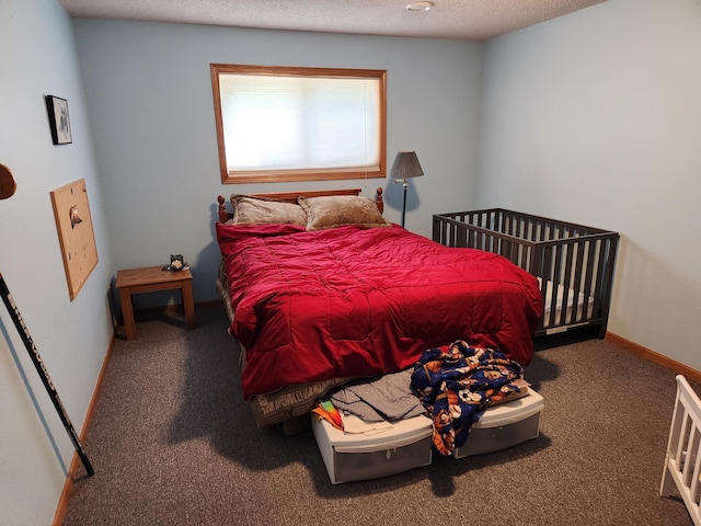 19963 County 18, Henrietta Twp, MN 56470 - bedroom with carpet floors and a textured ceiling