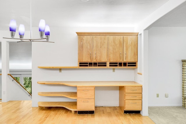 801 Corens Dr, Minnetonka, MN 55305 - unfurnished office featuring built in study area and light wood-style floors