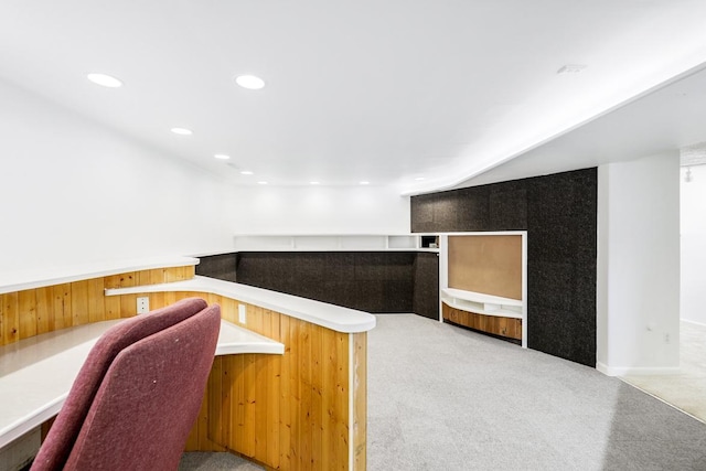 801 Corens Dr, Minnetonka, MN 55305 - bar area featuring carpet flooring and recessed lighting