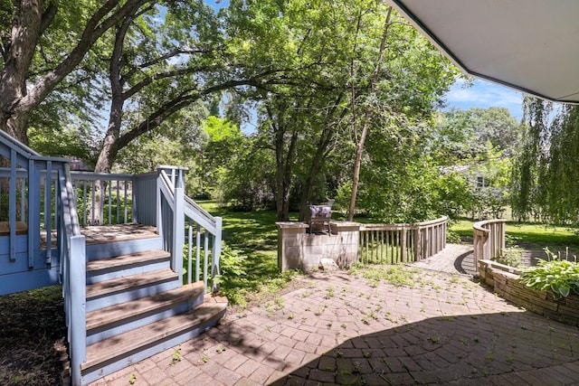 801 Corens Dr, Minnetonka, MN 55305 - view of patio with view of scattered trees