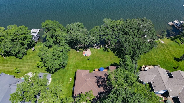 870 Andrew Dr NE, Lake Andrew Twp, MN 56273 - aerial view of property and surrounding area featuring a nearby body of water
