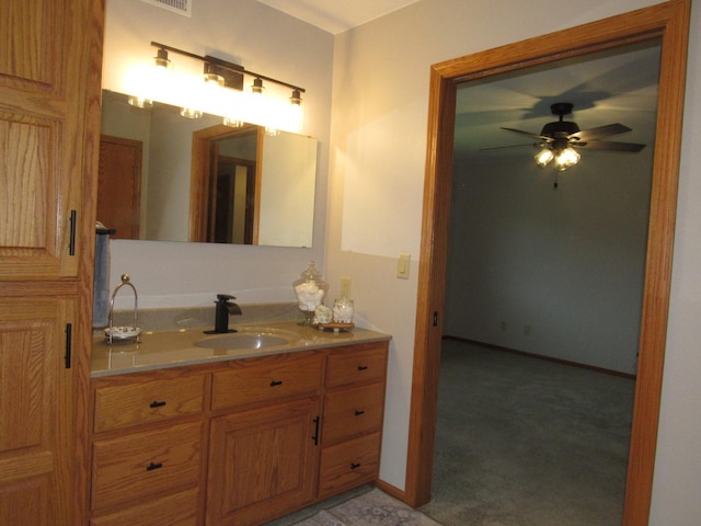 316 8th St NE, Fulda, MN 56131 - bathroom with vanity and a ceiling fan