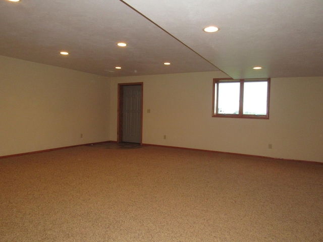 316 8th St NE, Fulda, MN 56131 - empty room featuring recessed lighting and light colored carpet