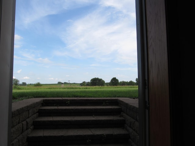 316 8th St NE, Fulda, MN 56131 - stairs featuring a view of rural / pastoral area