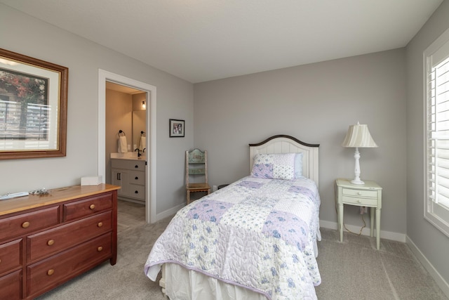 14714 146th Ave N, Dayton, MN 55327 - bedroom featuring light carpet and connected bathroom