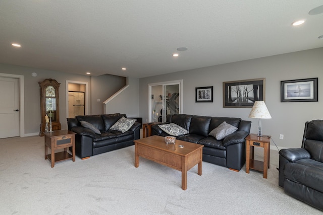 14714 146th Ave N, Dayton, MN 55327 - living room featuring light carpet and recessed lighting