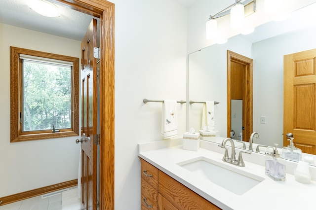 160 River Bluff Pl NW, Cascade Twp, MN 55901 - bathroom featuring vanity and baseboards