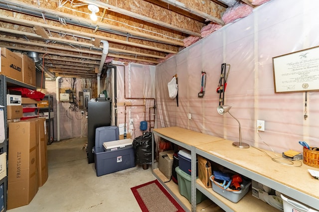 160 River Bluff Pl NW, Cascade Twp, MN 55901 - unfinished below grade area featuring a workshop area