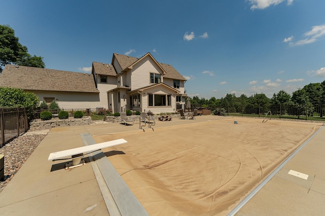 160 River Bluff Pl NW, Cascade Twp, MN 55901 - view of front facade featuring a patio