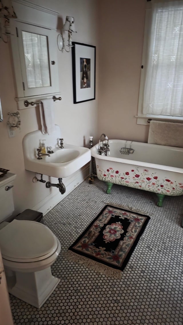 3307 Nokomis NE, Alexandria, MN 56308 - bathroom with a freestanding tub and toilet
