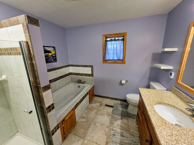 825 2nd Ave, Grand Rapids, MN 55744 - bathroom with a jetted tub, vanity, and a stall shower