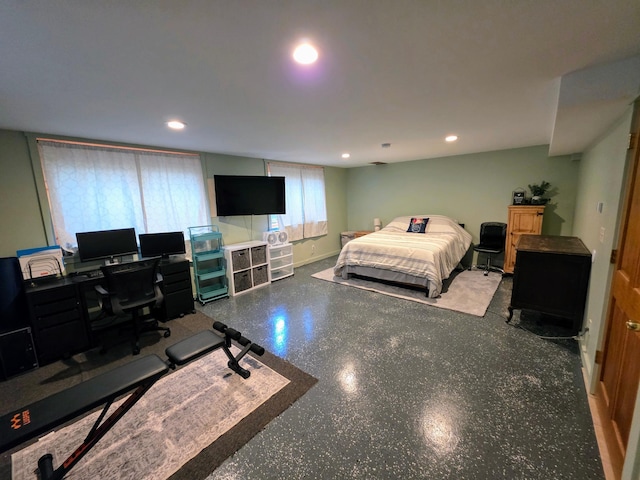 825 2nd Ave, Grand Rapids, MN 55744 - bedroom with recessed lighting and an office area