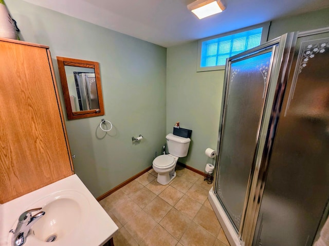 825 2nd Ave, Grand Rapids, MN 55744 - full bathroom with a stall shower, vanity, and tile patterned floors