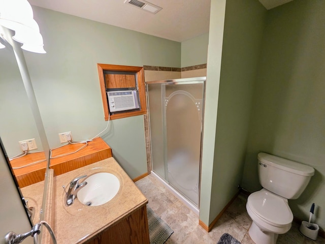 825 2nd Ave, Grand Rapids, MN 55744 - full bathroom featuring vanity, a stall shower, and cooling unit