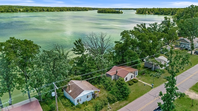 1031 23rd St Unit A, Prairie Lake Twp, WI 54728 - bird's eye view of a nearby body of water and a heavily wooded area