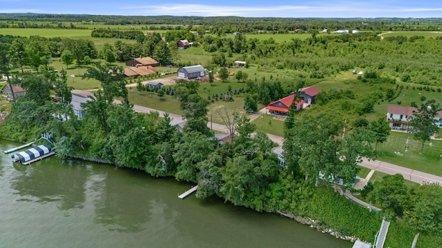 1031 23rd St Unit A, Prairie Lake Twp, WI 54728 - aerial view of property's location featuring a nearby body of water