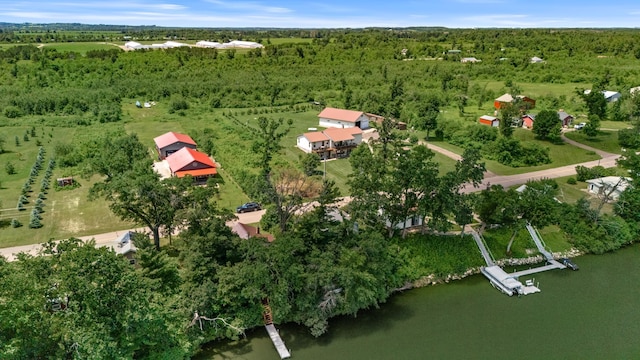 1031 23rd St Unit A, Prairie Lake Twp, WI 54728 - aerial overview of property's location featuring a large body of water and a forest
