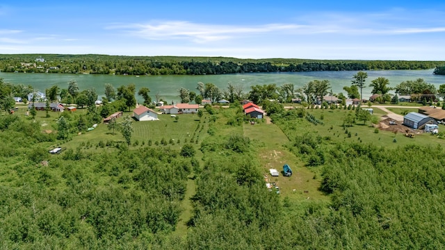 1031 23rd St Unit A, Prairie Lake Twp, WI 54728 - aerial view of a nearby body of water and a forest