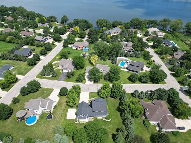 1504 4th St NE, Willmar, MN 56201 - aerial view of residential area featuring a pool area