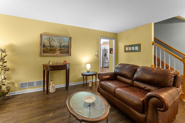 7535 335th Ave NW, Princeton, MN 55371 - living room featuring wood finished floors and stairs