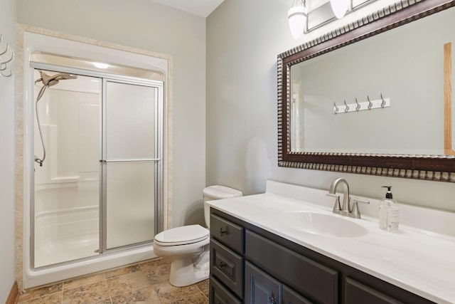 12795 Ozark Trl N, May Twp, MN 55082 - full bathroom with vanity and a stall shower