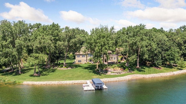 12795 Ozark Trl N, May Twp, MN 55082 - aerial view of property and surrounding area featuring a nearby body of water