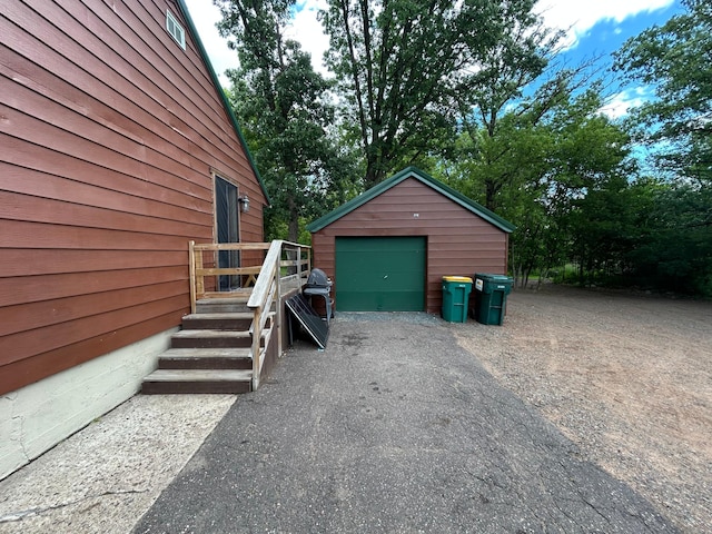 30290 7th Ave N, Swiss Twp, WI 54830 - detached garage with driveway