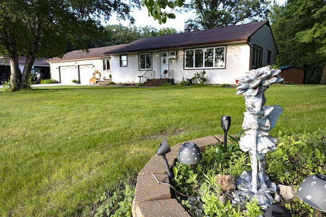 39070 County Highway 67, Newton Twp, MN 56567 - ranch-style home with a garage and a front lawn