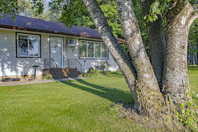39070 County Highway 67, Newton Twp, MN 56567 - view of front of property featuring a front lawn and a shingled roof